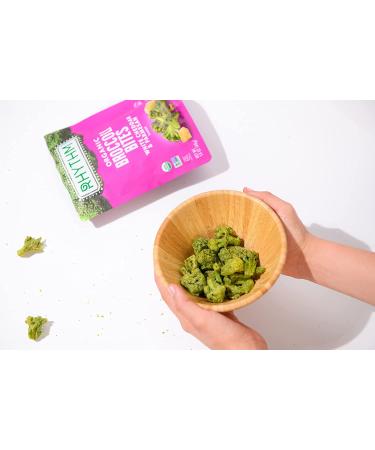 Rhythm Superfoods Crunchy Broccoli Bites - White Cheddar & Parmesan - Organic, Non-GMO, Vegan/Gluten-Free - 1.4 Oz (Pack of 4) - Buy Online on SooperMarket.com