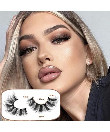 Geeneiya 09B Fairy Lashes Mink False Eyelashes D Curl Cat Eye - Natural and Fluffy Extensions Look - Buy Online on SooperMarket.com