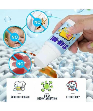 Emergency Stain Remover Roller-ball Cleaner Magic Stain Remover Rolling Bead Clothes Stain Remover-Roll Bead Design Portable No-wash Instant Stain Remover Pen (1pcs) - Buy Online on SooperMarket.com