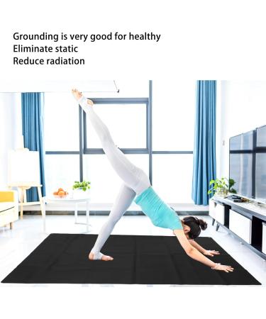 Stress Reduction Ground Mat - EMF Protection Anti-Static Inflammation Relief for Home Office - 138 x 180 cm - Buy Online on SooperMarket.com