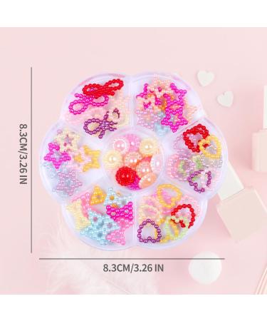 3D Pearl Bow Nail Charms Colorful Nail Art Charms Nail Gems for Nail Decorations Multi-shape Star Bowknot Pearl Heart Nail Art Gems for Girls Women DIY Nail Accessories for Nail Salon - Buy Online on SooperMarket.com