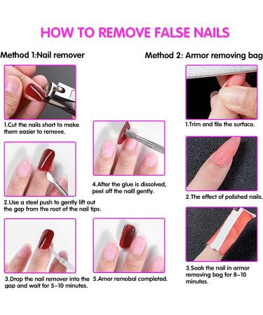 WJIASI Natural False Nails: Oval French Acrylic Artificial Nail Tips for Girls & Women - 500 pc, 10 Sizes - Natural Color - Buy Online on SooperMarket.com