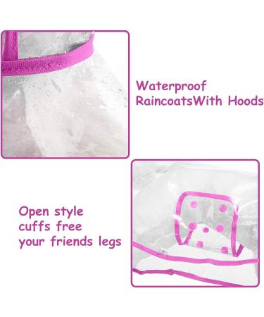 Petcute 6XL Pink Waterproof Dog Raincoat - Breathable & Transparent Hooded Coat for Medium & Large Dogs - Buy Online on SooperMarket.com