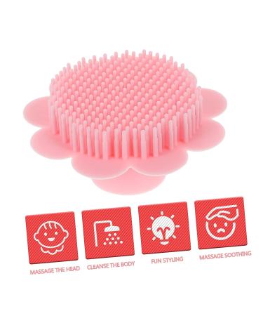 Healeved Silicone Shampoo Brush Set - Pink Scalp Scrubber & Massage Tool for Infants and Babies - 2 Pack - Buy Online on SooperMarket.com