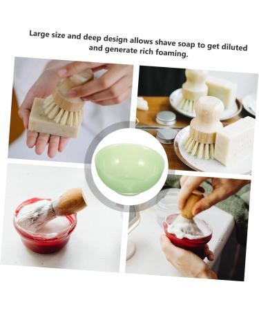 Healeved Care Supplies: 4-Piece Decorative Shell Shaving Set for Men - Jade Glass Ball & Terrarium Container - Perfect Grooming Accessories - Buy Online on SooperMarket.com
