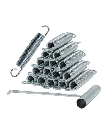 5.5-7 Inch Trampoline Springs Heavy Duty Stainless Steel Replacement Springs, Set of 16 5.5 inch