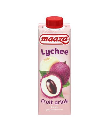 Maaza Lychee Fruit Drink fruit juice to enjoy 8 packs (8x330ml) Lychee 330 ml (pack of 8)