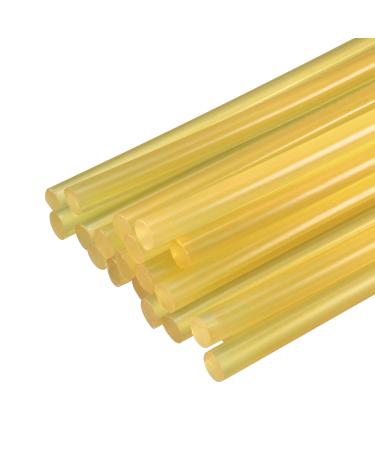uxcell Mini Hot Glue Gun Sticks 8-inch x 0.27-inch for Glue Guns, Yellow Clear 20pcs 0.27" x 8" Yellow Clear