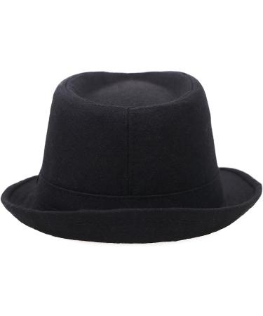 Unisex Timelessly Classic Manhattan Fedora Hat in Black - Simplicity - Buy Online on SooperMarket.com