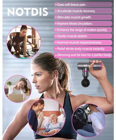 Mini Massage Gun - All Metal Muscle Massager | Super Silent Deep Tissue Massager with Extra Long Standby | 7500mAh Pocket Size | Ideal for Work, Fat Loss, Recovery & Pain Relief - Red - Buy Online on SooperMarket.com