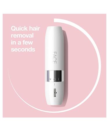 Braun Mini Electric Facial Hair Remover for Women - Quick, Gentle, and Portable with Smartlight - Ideal for Upper Lips, Chin, and Cheeks - Perfect for On-the-Go Makeup Application - Buy Online on SooperMarket.com