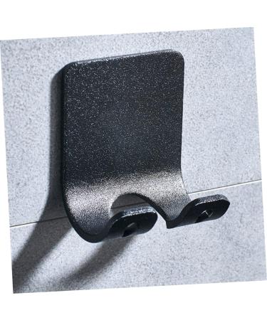 Osaladi 12-Pc Razor-Free Bathroom Hooks | Decorative Wall Hook for Cabinets | Child-Safe Aluminum | Black | Efficient Space-Saving Solution - Buy Online on SooperMarket.com