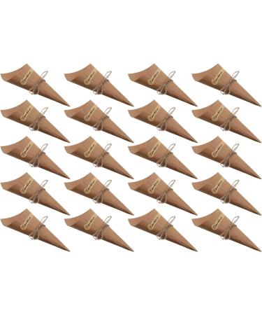Cabilock 150 Pcs Cone Cake Tube Floral Paper for Bouquets Candy Paper Cones Black Petals Food Rope Kraft Paper Colorx3pcs 15x15x0.1cmx3pcs - Buy Online on SooperMarket.com
