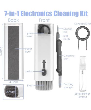 7-in-1 Electronics Cleaner Kit for Laptop Keyboard, Airpods Pro, MacBook, Earbuds - Multi-Function Cleaning Kit for Electronics - Black - Buy Online on SooperMarket.com