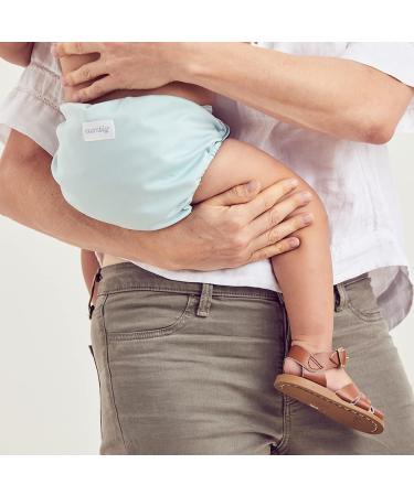 Esembly Cloth Nappy Bundle Set - Organic Absorbent Inners, Waterproof Cover - Reusable Washable Nappies - Size 1 (7-17lbs) - Mist - Buy Online on SooperMarket.com