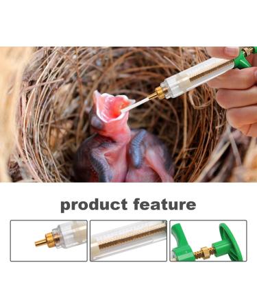Baby Bird Feeding Kit 6PCS 20ML Baby Birds Feeding Syringe with Hose and Spoons Hand Feeding Device with Scale and Positioning Screw for Sick Bird - Buy Online on SooperMarket.com