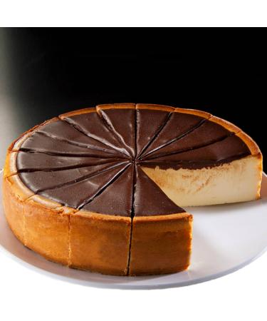 Andy Anand Chocolate Fudge Cheesecake 9" Fresh Made in Traditional Way, Amazing-Delicious-Decadent & Greeting Card, Birthday Valentine, Christmas, Mothers day, Anniversary (2 lbs)
