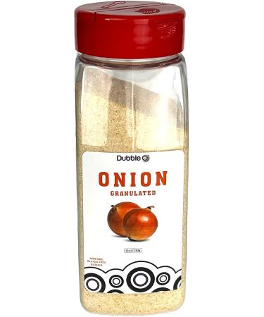 Dubble O Brand Granulated Onion 10 oz - Non GMO, Kosher, Halal, Gluten Free - Buy Online on SooperMarket.com