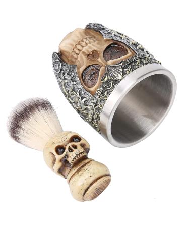 Premium Beard Care Bowl Set - Shaving Foam Bowl & Brush for Rich Creamy Lather | Classic Grooming Essentials - Buy Online on SooperMarket.com