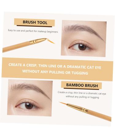 Baluue 1pcs Double Ended Eyeliner Brush Eyeliner Pencil Straight Bent Angled Brush Brush - Buy Online on SooperMarket.com
