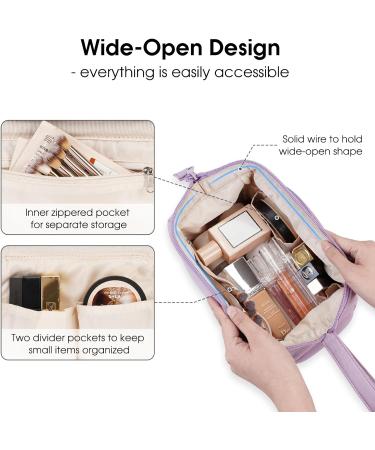 Narwey Large Purple Makeup Bag Travel Toiletry Organizer for Women - Buy Online on SooperMarket.com