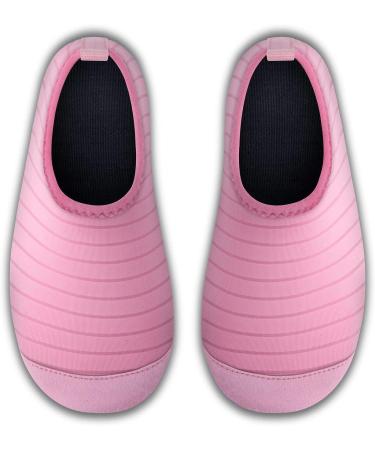 SEEKWAY Kids Water Shoes - Quick Dry Non-Slip Aqua Socks for Outdoor Activities - Pink - Size 10.5-12 Little Kid - Buy Online on SooperMarket.com