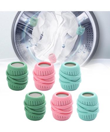 Ball Dispenser for Fabric Softener Fabric Softener Dispenser Laundry Balls Fabric Softener Ball Dispenser Fabric Softener Balls for Washer Removal and Reusable for Washer (6 Pcs)