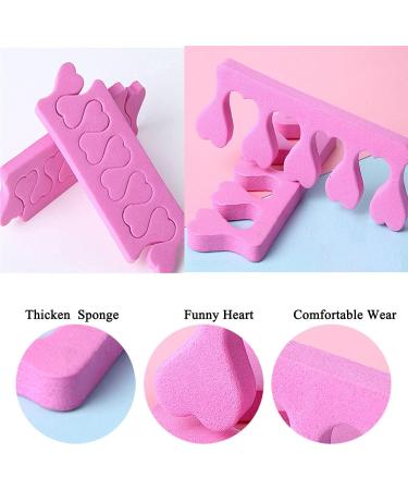 50pcs Soft Foam Toe Separators & Finger Dividers - Pink | Nail Art Manicure Pedicure Tools - Buy Online on SooperMarket.com