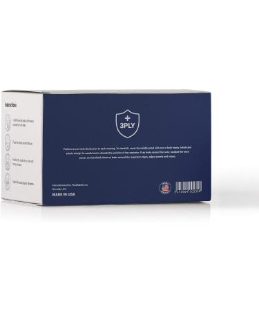 PandMedic Disposable Face Mask - Made in USA | Premium 3 Ply Medical Face Masks with Elastic Ear Loops - 50ct Box - Buy Online - Buy Online on SooperMarket.com