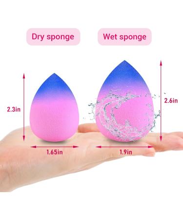 DUAIU 3pcs Gradient Makeup Sponge Blender Set | Beauty Blender for Foundation, Concealer, and Powder Puff - Buy Online on SooperMarket.com