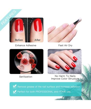Gellen Nail Dehydrator Primer & Top/Base Coats Kit - Fast Air Dry, Strengthening System for Acrylics, Builder Gel Polish - Superior Protein Bonding - Buy Online on SooperMarket.com