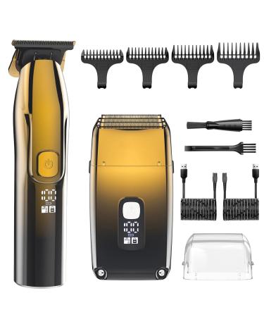 Hair Clippers for Men 2 in 1 Shaver Bald Head Shaver Electric Shaver Razor for Men with Precision Trimmer Barber Shaver Trimmer Triple Blades