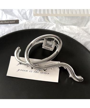 Punk Style Metal Silver Hair Claw Barrette - Irregular Hair Clip for Women, Hair Accessory 1Pcs - Buy Online on SooperMarket.com