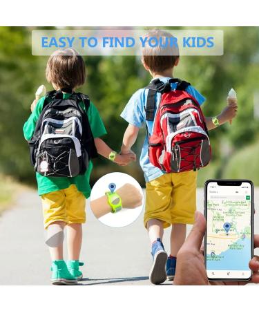 Dingfeiyu Airtag Waterproof Wristband for Kids & Adults - Adjustable Anti Lost Bracelet in Chartreuse Nylon - Buy Online on SooperMarket.com