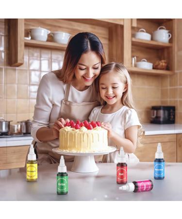 Buy Wwtop 5 Gel Food Color Set - 25g x5 | Sugar-Free Cake & Fondant Coloring | Ideal for Macarons Drinks & Easter Eggs - Buy Online on SooperMarket.com