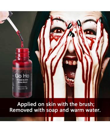Go Ho Liquid Latex Bruise Colour Wheel & Fake Blood Kit for Halloween SFX Makeup - Includes Stage Blood, Gel & Sponges - Buy Online on SooperMarket.com