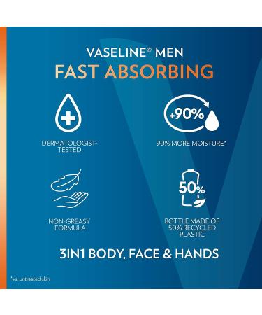 Vaseline Men Healing Moisture Body Lotion 20.3 oz - Fast Absorbing Formula - Buy Online on SooperMarket.com