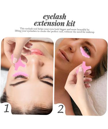 Buy 1 Set Eyelash Silicone Gasket - Triple Plastic Pink Fake Eyelashes for International Shipping - Buy Online on SooperMarket.com