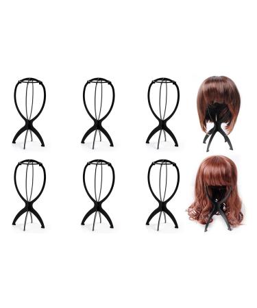 Ardisle Wig Stand Storage Rack Black 6 Pack