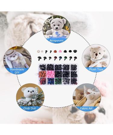  560PCS  Ecavria Safety Eyes for Amigurumi  Premium Plastic Eyes and Noses with Washers  Colorful Craft Doll Eyes in Various Sizes  Safety Eyes for Crochet Toys  Stuffed Animals and Teddy Bear - Buy Online on SooperMarket.com