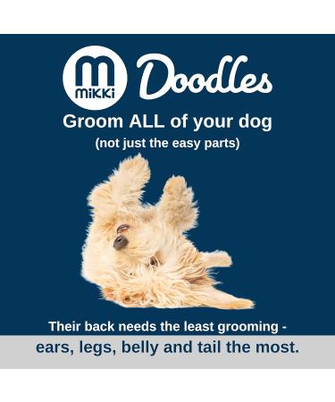 Mikki Puppy Stainless Steel Comb & Slicker Brush Set for Doodles & Cockapoos - Blue/Grey Small Grooming Kit - Buy Online on SooperMarket.com