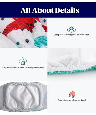 Buy Micoooyo Washable Abdominal Bandage for Males | Reusable Dog Diapers | Medium Suctionable Dog Wraps (3-Pack) - Animals Fruits & Cars | Adjustable Closure 33-40.6cm Waist - Buy Online on SooperMarket.com