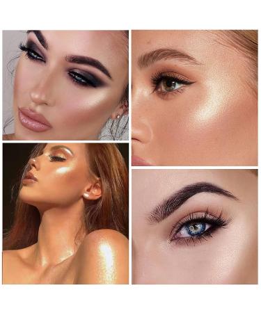 Shimmer Glitter Highlighter Contour Palette - Long Lasting Face & Body Makeup - Buy Online on SooperMarket.com