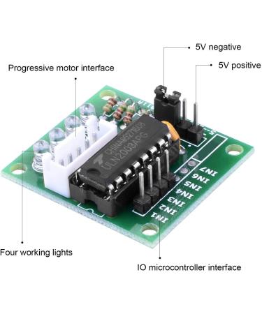 Longruner Geared Stepper Motor 28byj 48 with Uln2003 Driver Board for ArduinoIDE - 5X, 5V (with Wire) - Buy Online on SooperMarket.com