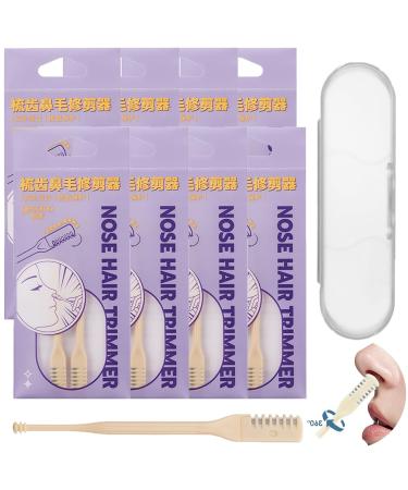 24Pcs Bloame Nose Hair Trimmer Bloame 2-in-1 Nose Hair Trimmer with Ear Picker 360 Rotating Nostril Hair Removal Tool Manual Nose Hair Trimmer for Women Men (16PC)