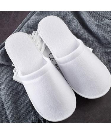 Dawafit 40 Pairs Closed Toe Disposable Slippers Women Men Ultra-Thin Brushed Plush Non- Disposable Slippers for Hotel Home - Buy Online on SooperMarket.com