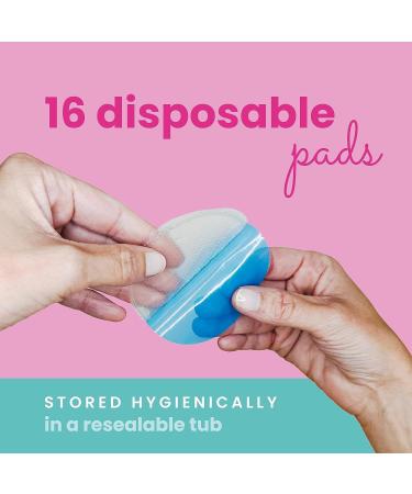 Soothing Gel Pads for Sore Nipples | Instant Cooling Relief | BPA-Free Hydrogel Breastfeeding Pads with Aloe Vera - 16 Count - Buy Online on SooperMarket.com
