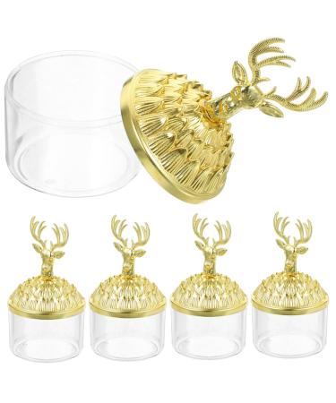 CHILDWEET 12pcs Boxes gift christmas boxes decorate sweet container bread box wedding treat boxes western style style cases chocolate box bulk chic 10.00X5.60X5.60CM Golden