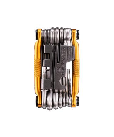 Crankbrothers Multi Tool M 20 Bike Tool - MTB Multi-Tool Gold - 20 Bicycle Tools(20 in 1 Tool), Ergonomic and Lightweight
