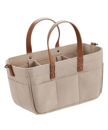 Harilla baby wrapping bag made of felt spacious stylish several bags handbag weekend bag organizer for baby products reusable Khaki